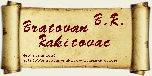 Bratovan Rakitovac vizit kartica